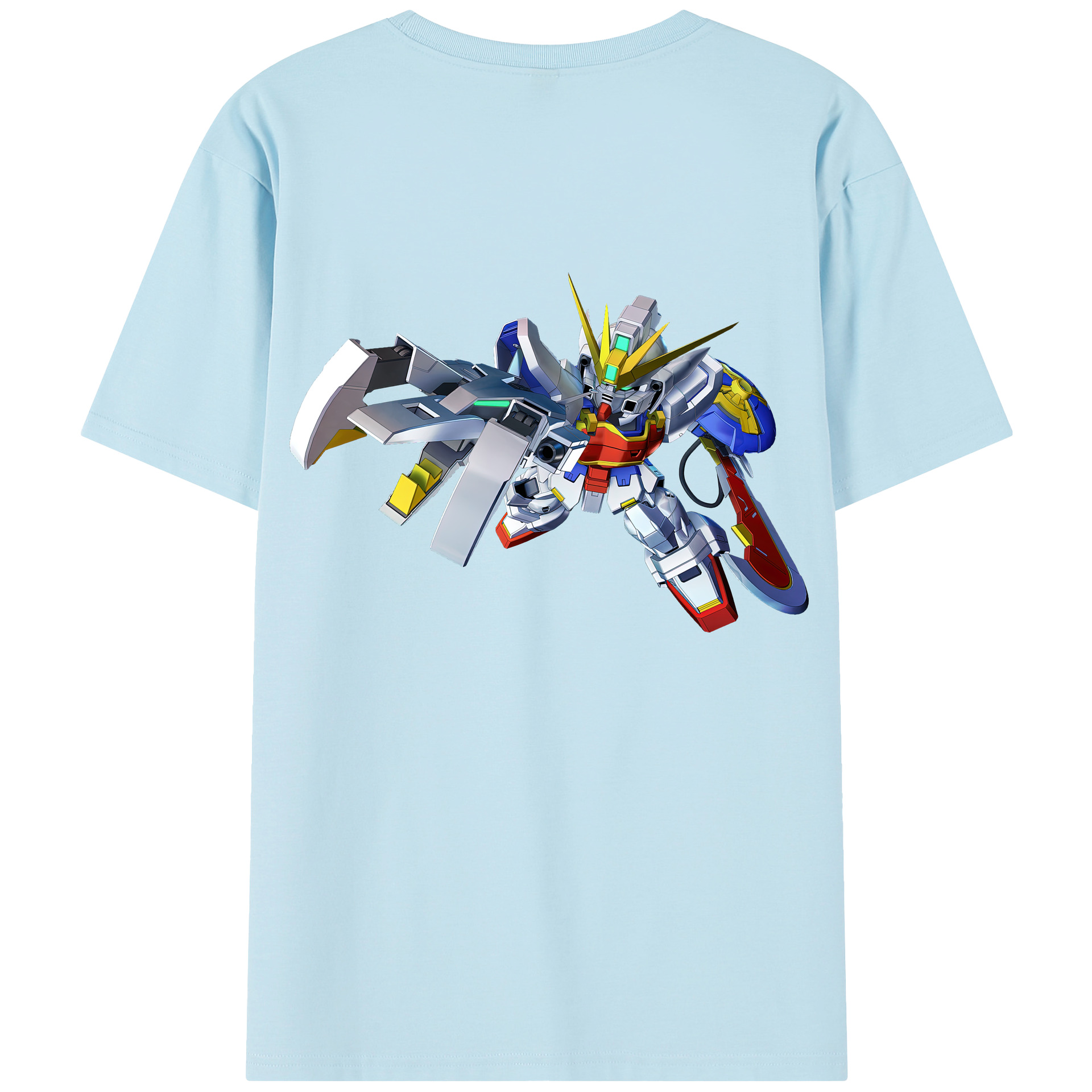 （画像用） 機動戦士ガンダム Mobile Suit Gundam 綿100％半袖Tシャツ（背面プリント）